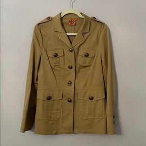 Tory Burch Beige Collared Jacket